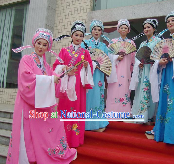 Chinese Opera Costumes National Costume Xiao Sheng Costumes and Hat Complete Set