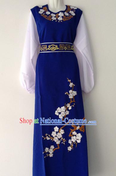 Chinese Opera Plum Blossom Embroidered Long Robe