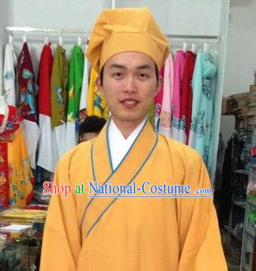 Long Sleeve Chinese Opera Tang Bohu Costume and Hat Complete Set