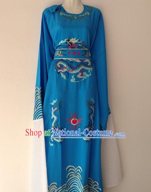 Long Sleeve Dragon Embroidery Classical Dance Costumes for Men