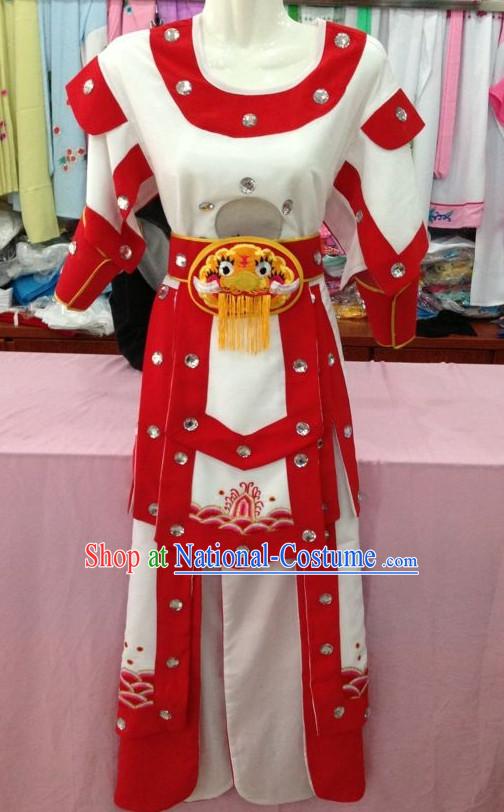 Long Sleeve Beijing Opera Female Warrior Costumes