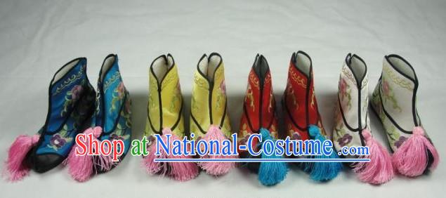 Chinese Beijing Opera Embroidered Boots for Women