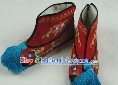 Chinese Beijing Opera Embroidered Boots for Women