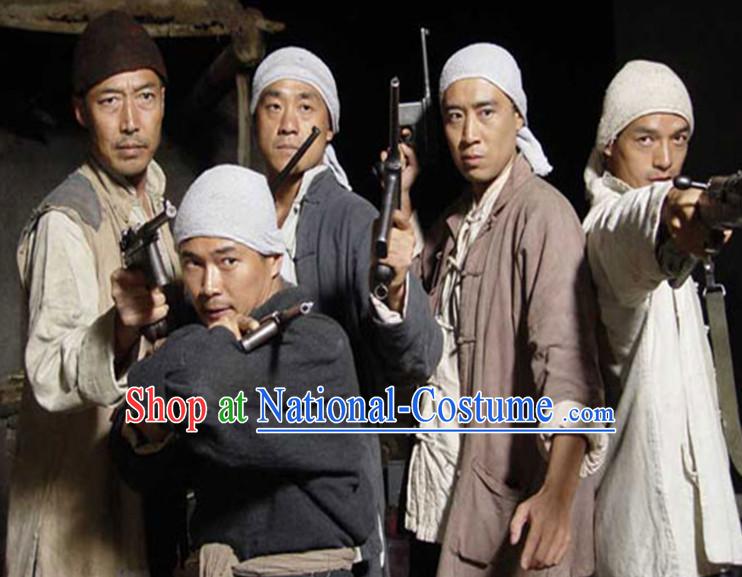 Asian Fashion Chinese Shanxi Farmer Costumes for Men