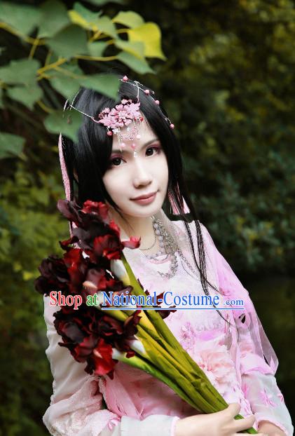 Chinese Traditional Black Long Wig for Women