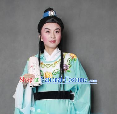 Chinese Style Beijing Opera Costumes and Hair Accessory for Men