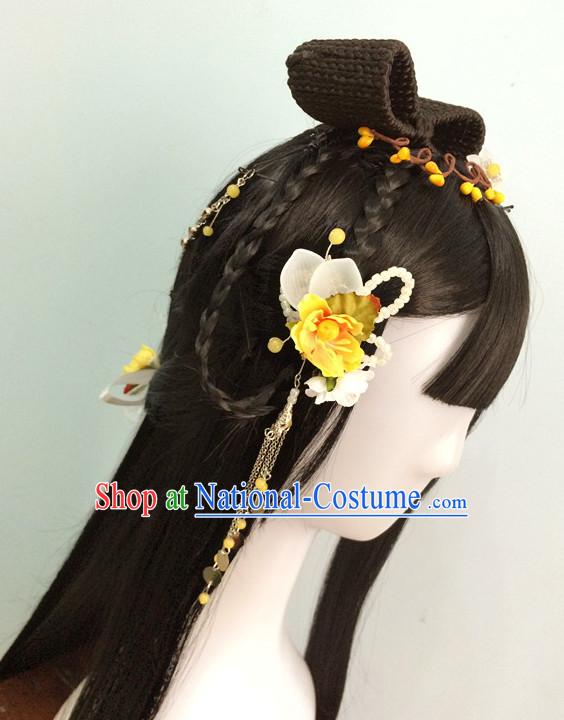 China online Shopping Traditional Chinese Fairy Costumes Black Wigs and Hair Pieces