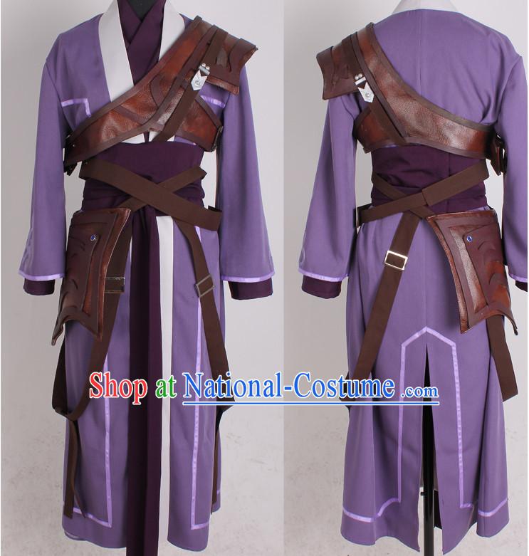 Asia Fashion Top Chinese Cosplay Wu Xia Chivalry Costumes Complete Set