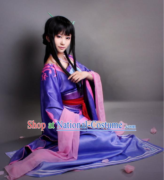 Asia Fashion Top Chinese Fairy Cosplay Halloween Costumes Complete Set