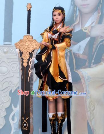 Top Chinese Female Superhero Halloween Costumes and Accessories Complete Set