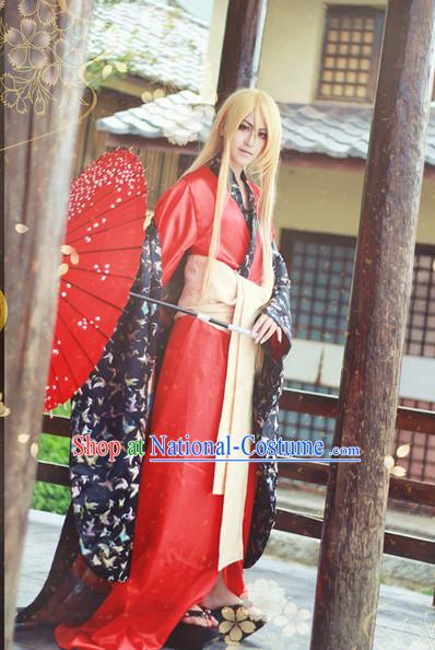 Top Traditional Japanese Kimono Halloween Costumes and Accessories Complete Set