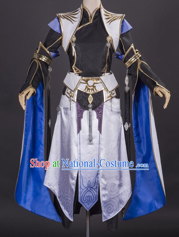 Asia Fashion Chinese Wu Xia Swordswoman Cosplay Costumes Halloween Costumes