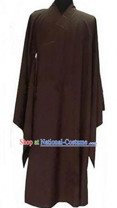 Traditional Chinese Brown Taoist Long Robe