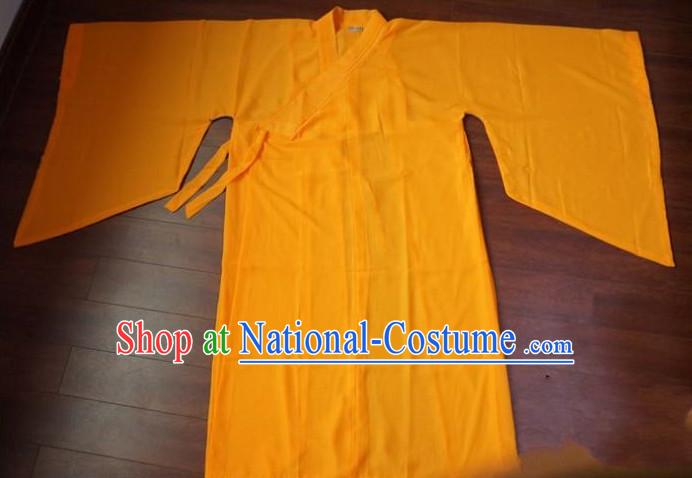 Chinese Yellow Taoist Long Robe