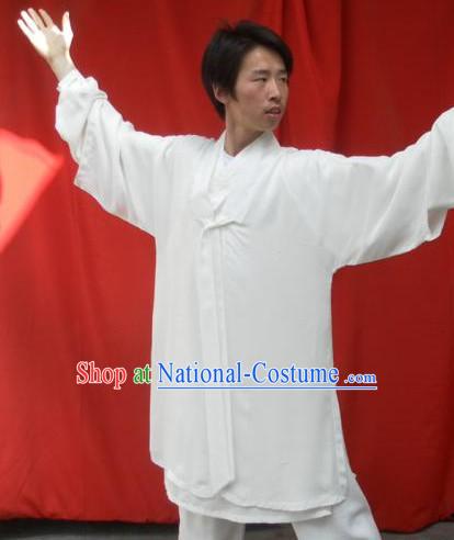 White China Traditional Taoist Dresses Complete Set for Men