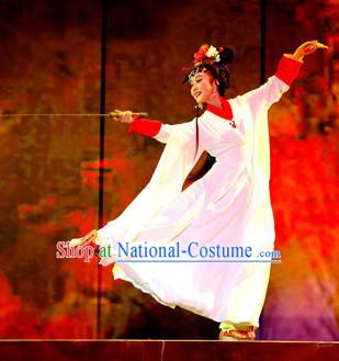 Asian Chinese Traditional Dress Theatrical Costumes Ancient Chinese Clothing Opera Sword Dance Costumes for Women