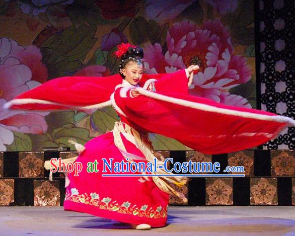 Asian Chinese Traditional Dress Theatrical Costumes Ancient Chinese Clothing Opera Wide Sleeves Classical Costumes