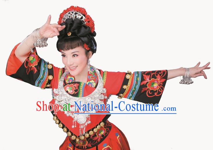 Asian Chinese Traditional Dress Theatrical Costumes Ancient Chinese Clothing Ethnic Costumes