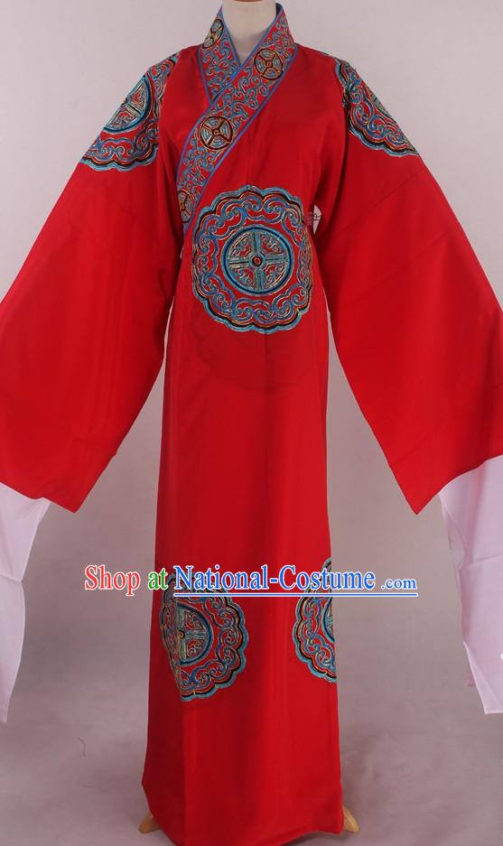 Chinese Traditional Oriental Clothing Theatrical Costumes Opera Costume Long Robe for Men