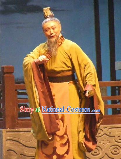 Chinese Traditional Dresses Theatrical Costumes Ancient Chinese Hanfu Prime Minister Costumes and Coronet