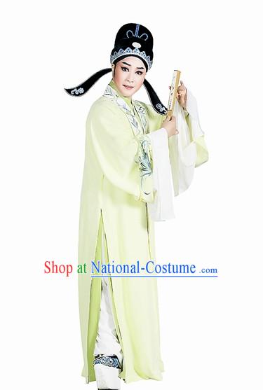 Asian Chinese Traditional Dress Theatrical Costumes Ancient Chinese Clothing Husband Costumes and Hat