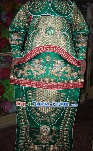 Ancient Chinese Beijing Opera General Male Armor Costumes Complete Set for Men