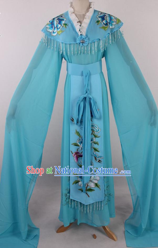 Chinese Traditional Dresses Theatrical Costumes Ancient Chinese Hanfu Water Sleeves Costumes