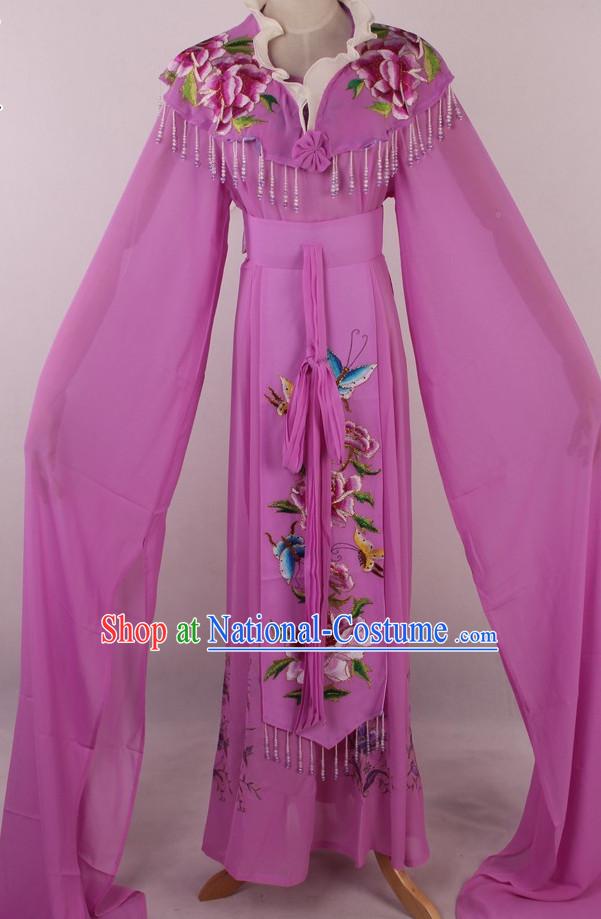 Chinese Traditional Dresses Theatrical Costumes Ancient Chinese Hanfu Water Sleeves Costumes