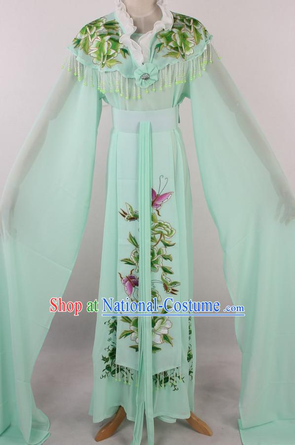 Chinese Traditional Dresses Theatrical Costumes Ancient Chinese Hanfu Water Sleeves Costumes for Girls