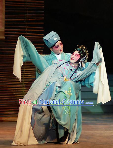 Traditional Chinese Peking Opera Lover Costumes 2 Sets