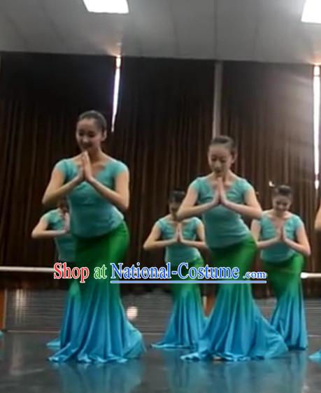 2012 Beijing Dance Academy Chinese Folk Dance Exam Girls Dai Dance Costumes