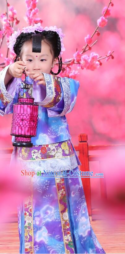 Traditional Chinese Mandarin Costumes Complete Set for Kids