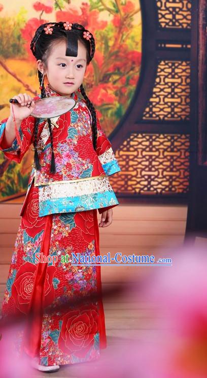 Traditional Chinese Mandarin Costumes Complete Set for Kids