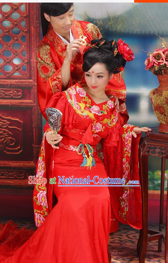 Top Chinese Wedding Dress Bridal Costumes Hanfu Attire for Women