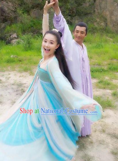 Chinese Hanfu Asian Fashion Japanese Fashion Plus Size Dresses Vntage Dresses Traditional Clothing Asian Costumes Hua Qian Gu Costume for Girls