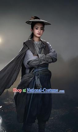 Chinese Hanfu Asian Fashion Japanese Fashion Plus Size Dresses Vntage Dresses Traditional Clothing Asian Costumes Hua Qian Gu Swordsmen Costume for Girls