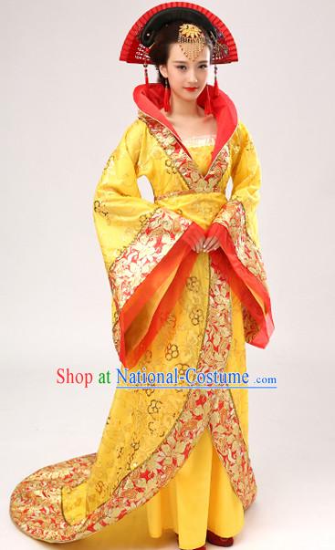 Chinese Hanfu Asian Fashion Japanese Fashion Plus Size Dresses Traditional Clothing Asian Empress Costumes and Hair Accessories