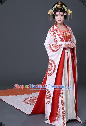 Chinese Hanfu Asian Fashion Japanese Fashion Plus Size Dresses Traditional Clothing Asian Empress Costumes and Hair Accessories