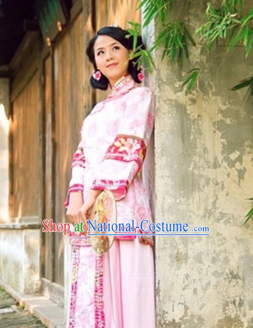 Custom Hanfu Dress Minguo Chinese Clothing Complete Set for Women