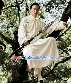 Traditional Chinese Kungfu Long Robe Complete Set for Men