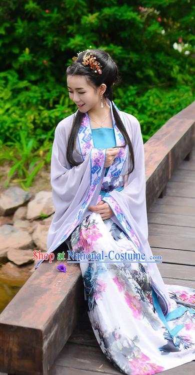 Chinese Hanfu China Shopping Asian Fashion Plus Size Clothing Clothes online Oriental Dresses Ancient Costumes and Hair Accessories Complete Set