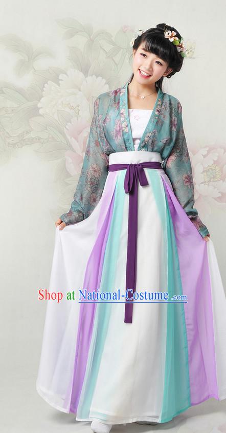 Chinese Hanfu China Shopping Asian Fashion Plus Size Clothing Clothes online Oriental Dresses Ancient Costumes and Hair Accessories Complete Set