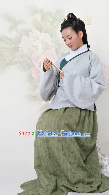 Chinese Hanfu China Shopping Asian Fashion Plus Size Clothing Clothes online Oriental Dresses Ancient Costumes and Hair Accessories Complete Set