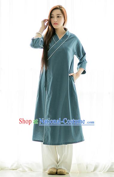 Chinese Traditional Mandarin Long Robe for Women