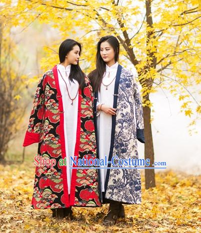 Chinese Traditional Mandarin Long Jacket for Women