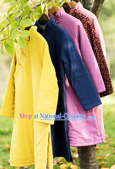 Chinese Traditional Mandarin Long Robe Clothes for Women