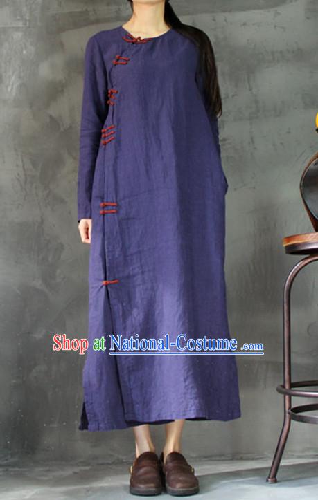 Chinese Traditional Mandarin Long Robe or Women