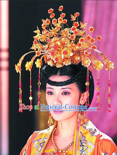 Handmade Chinese Palace Princess Wigs and Hair Accessories