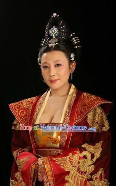 Handmade Chinese Palace Queen Wigs and Hair Accessories