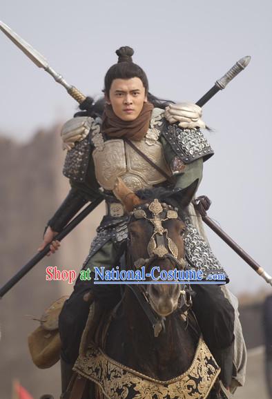 Traditional Chinese Ancient General Warrior Armor Costumes Complete Set